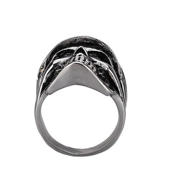Army Officer Skull Ring