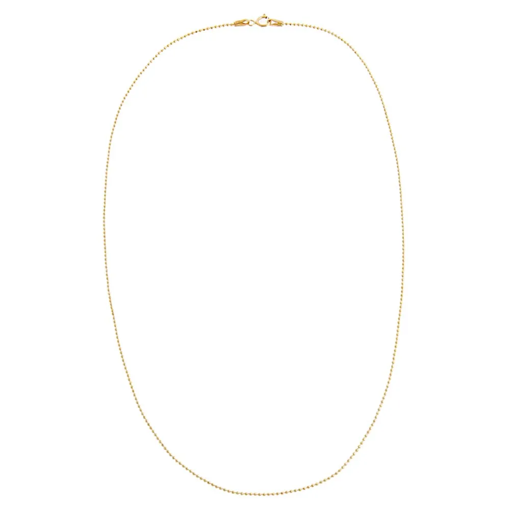 Baby Beaded Chain Necklace 14K