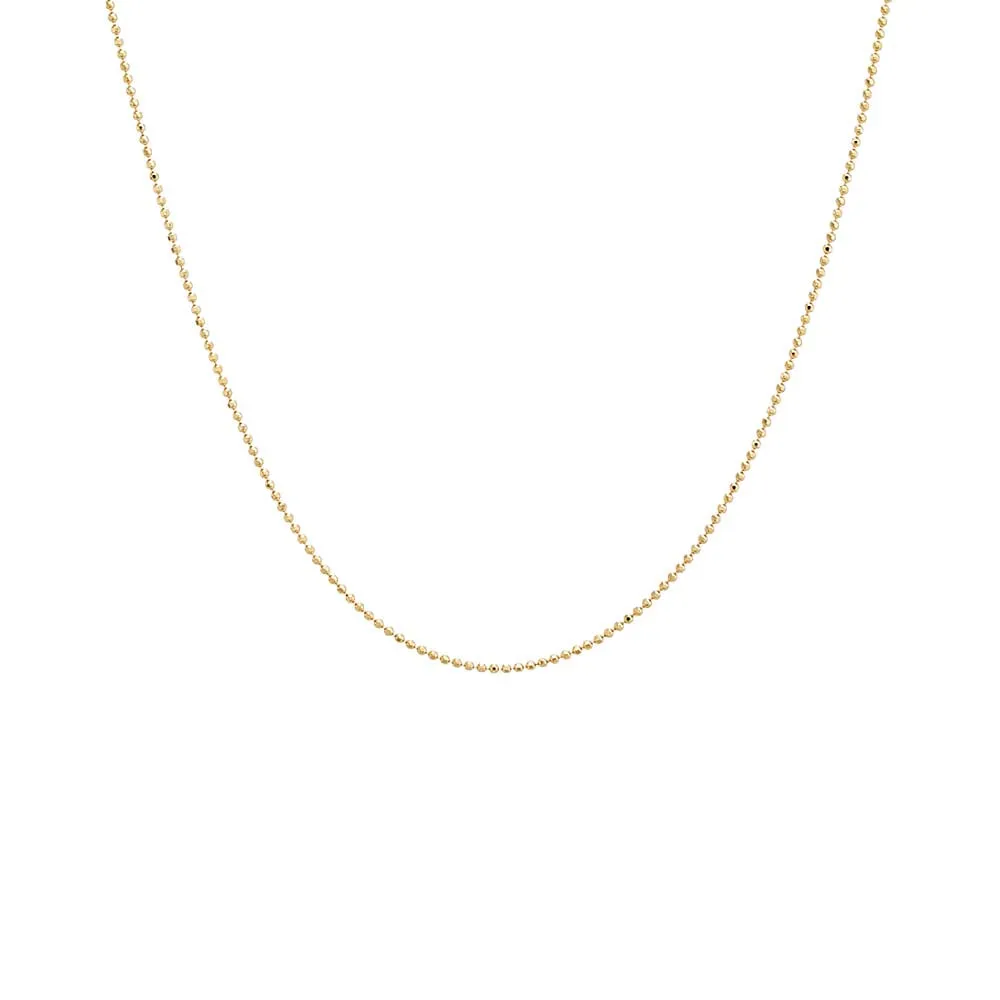 Baby Beaded Chain Necklace 14K