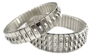Banded Bracelets in Silver
