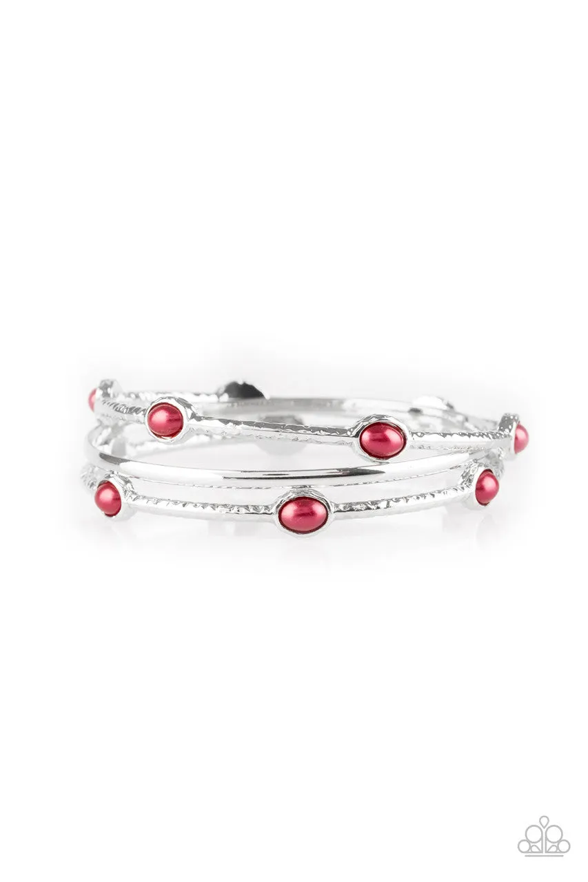 Bangle Belle Red Paparazzi Bracelet