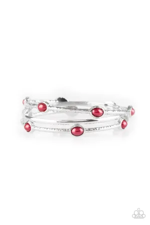 Bangle Belle Red Paparazzi Bracelet
