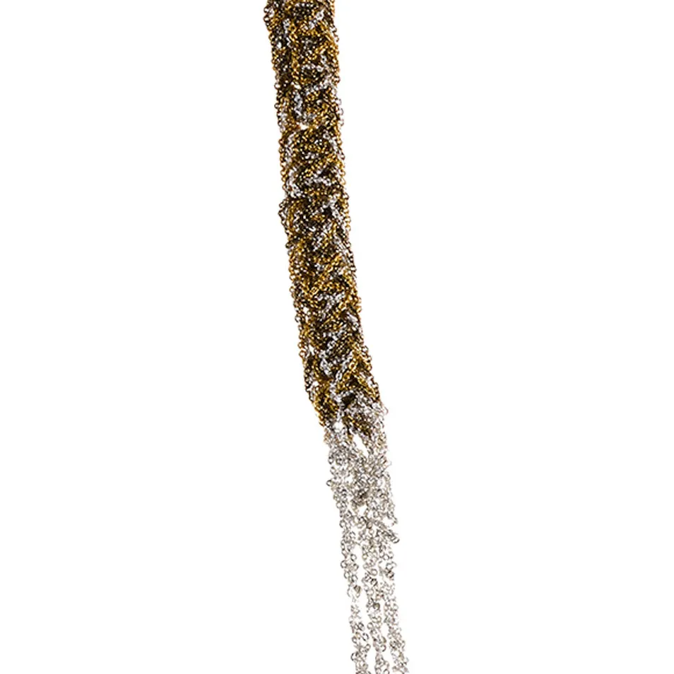 Baroque Slim Necklace in Silver   Gold   Haze