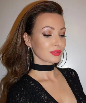 Be My Hoop Rhinestone Earrings