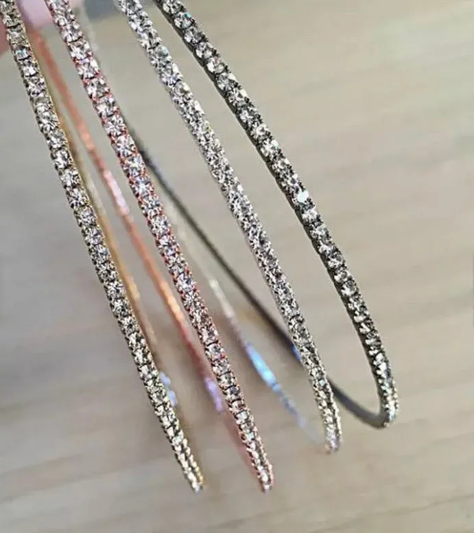 Be My Hoop Rhinestone Earrings