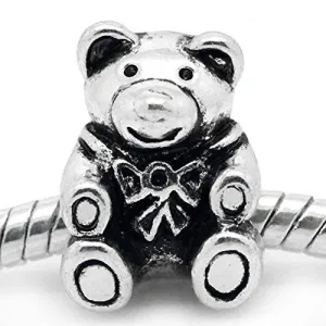 Bear Charm Bead Spacer for Snake Chain Charm Bracelet