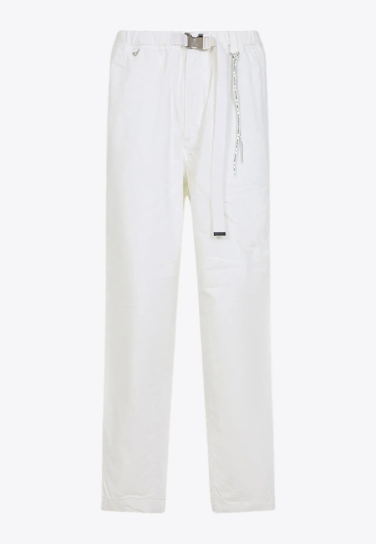 Belted Straight-Leg Pants