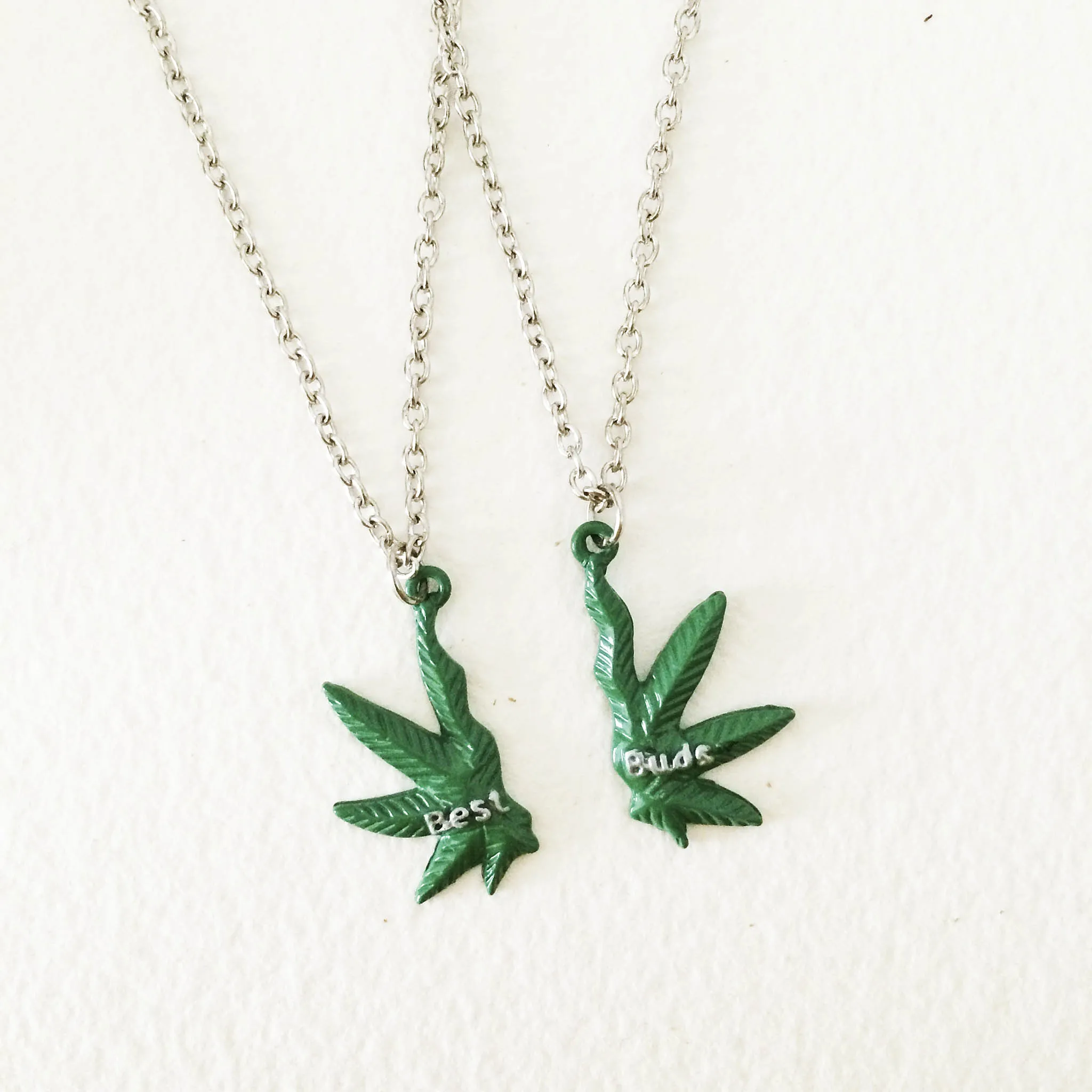Best Buds Necklace Set - Weed Gift