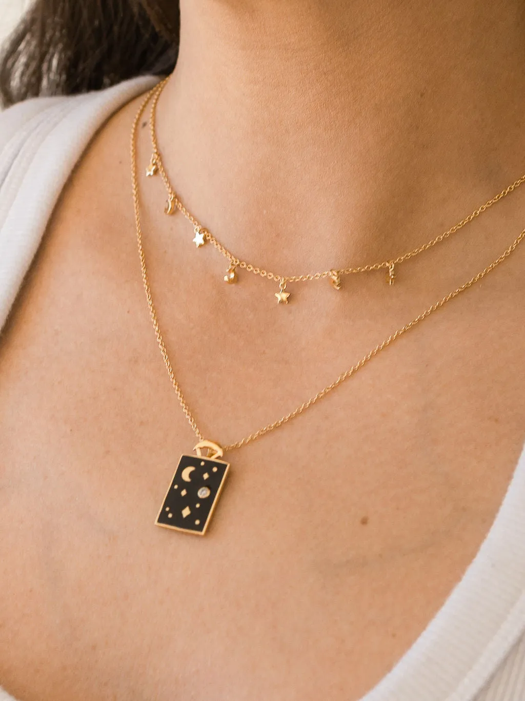 Big Sky Medallion Necklace in Gold