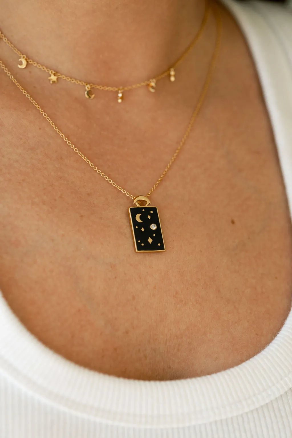 Big Sky Medallion Necklace in Gold