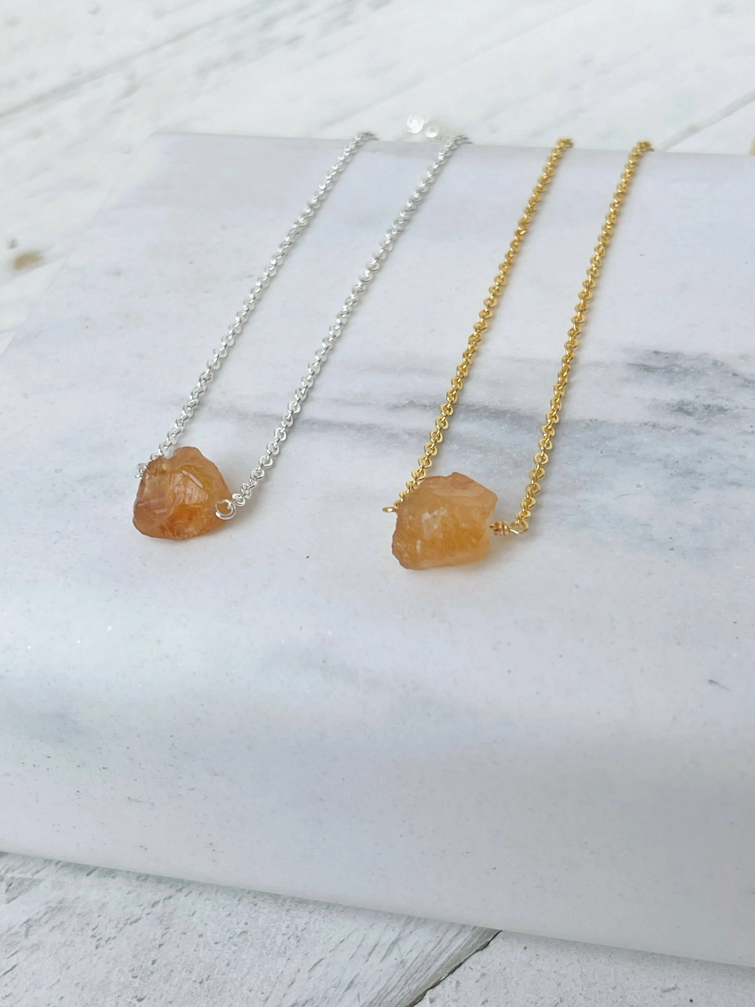 Birthstone Necklace - November - Citrine