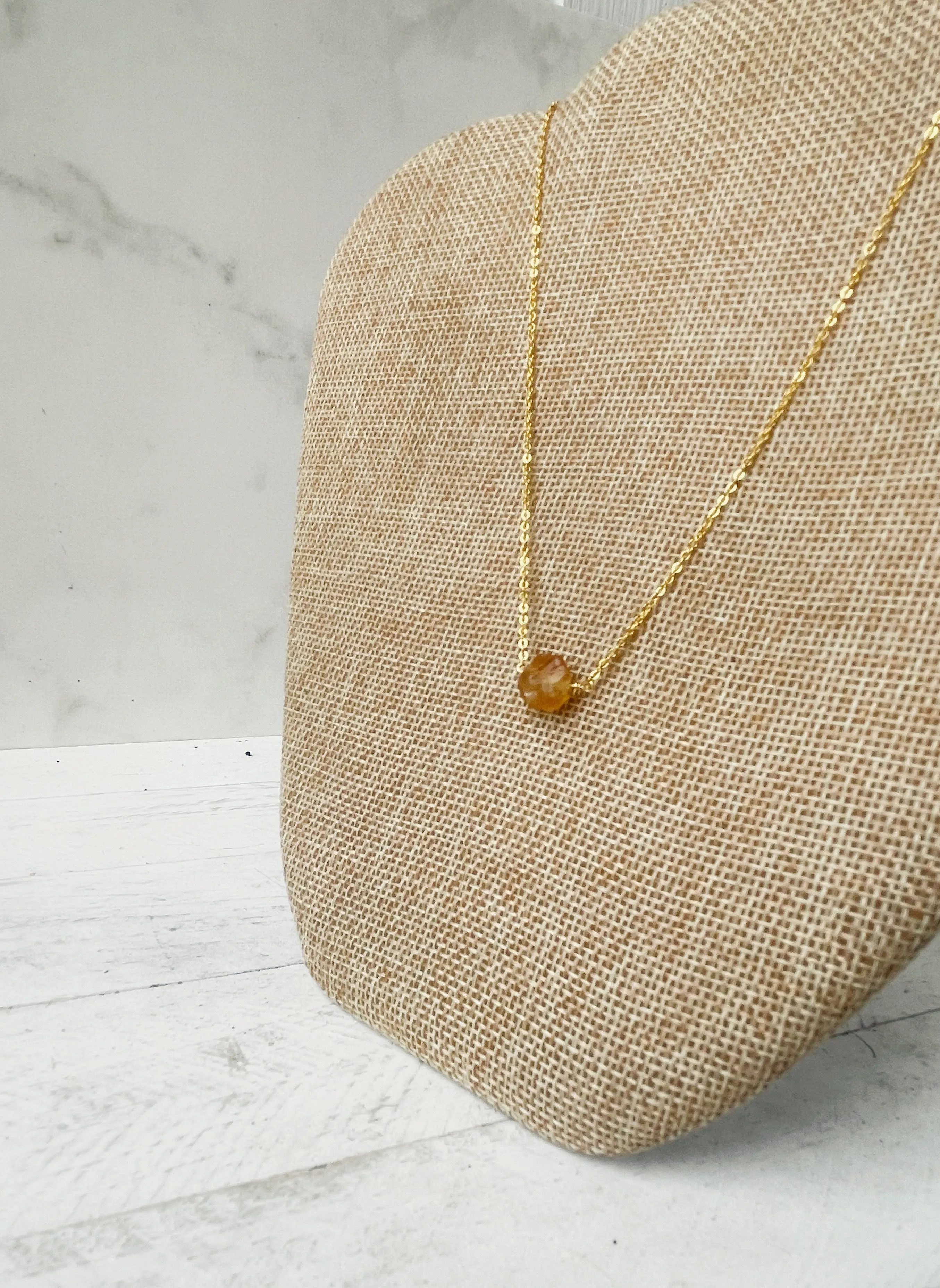 Birthstone Necklace - November - Citrine