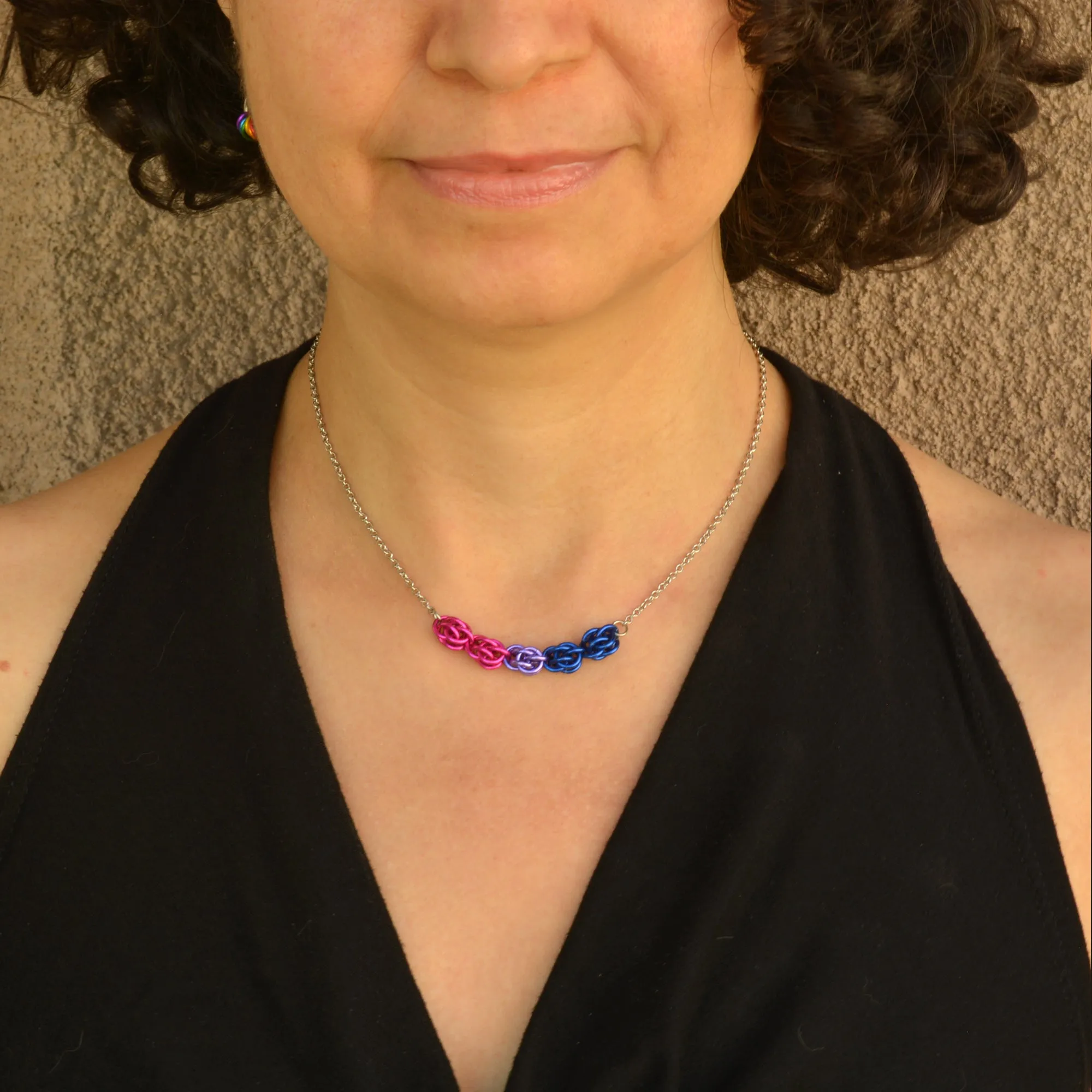 Bisexual Pride - Petite Necklace