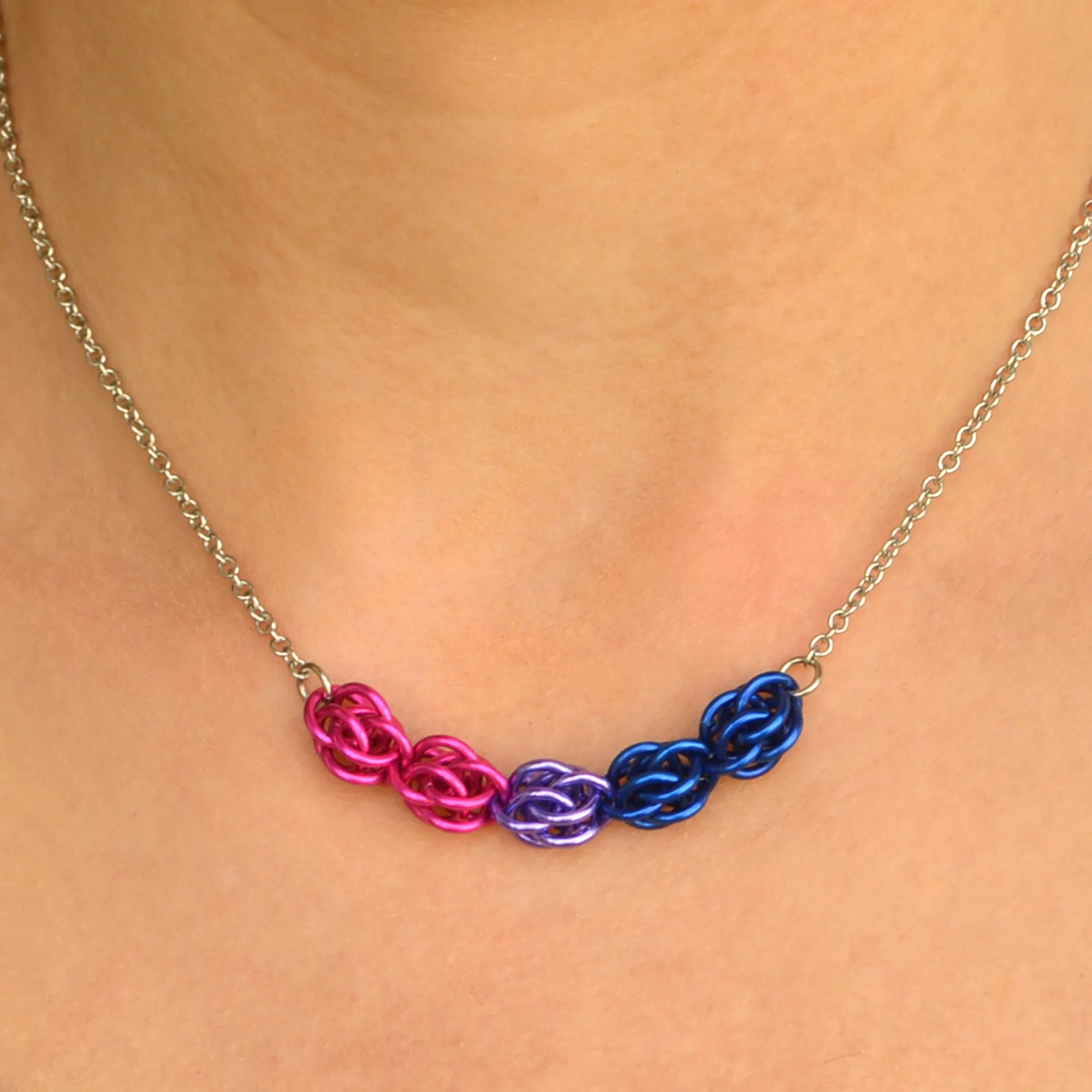 Bisexual Pride - Petite Necklace