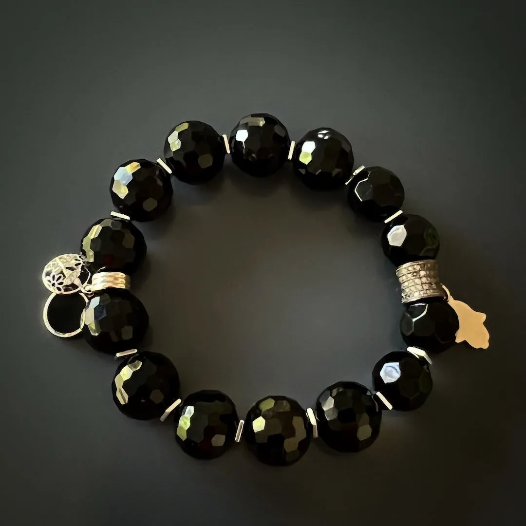 Black Protection Symbol Bracelet