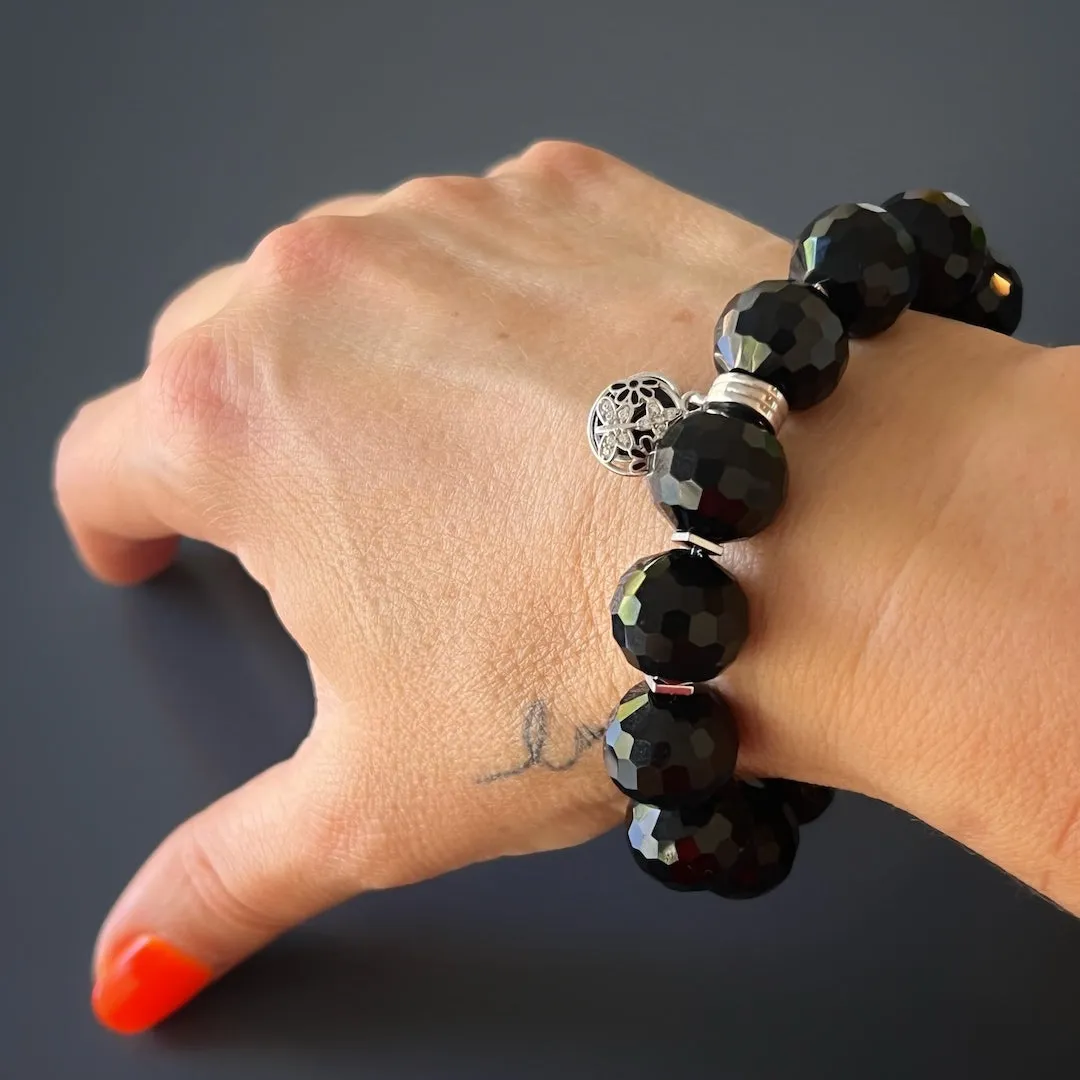 Black Protection Symbol Bracelet