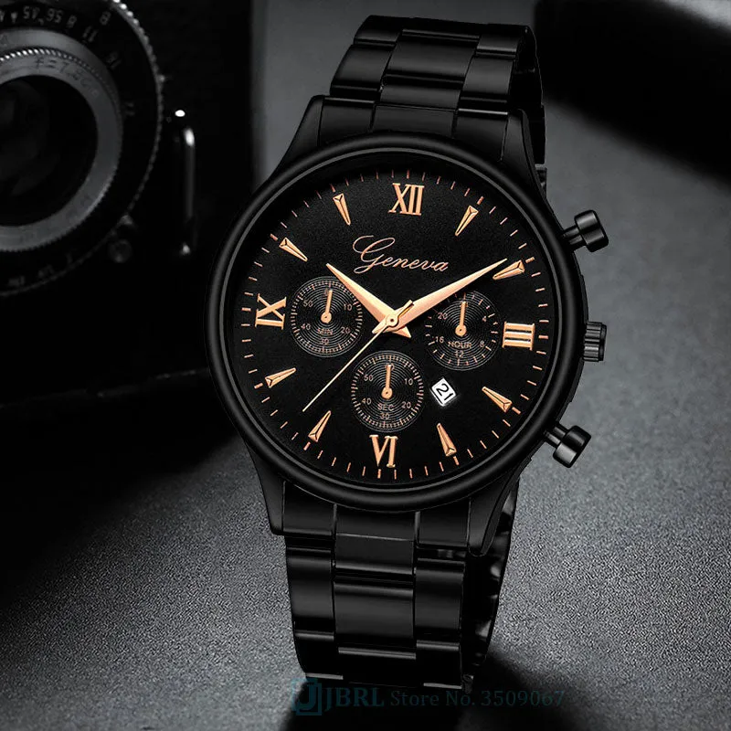 Black Wrist Watch Men Watches