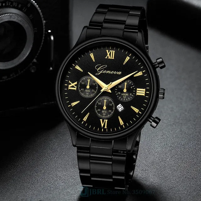 Black Wrist Watch Men Watches