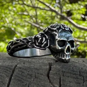 Bloodthorn Band Skull Ring (#r0039)