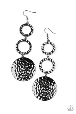 Blooming Baubles Black Paparazzi Earrings