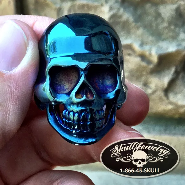 Blue Collar Man - Skull Ring (#556)