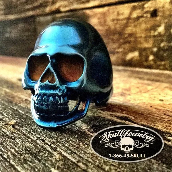 Blue Collar Man - Skull Ring (#556)