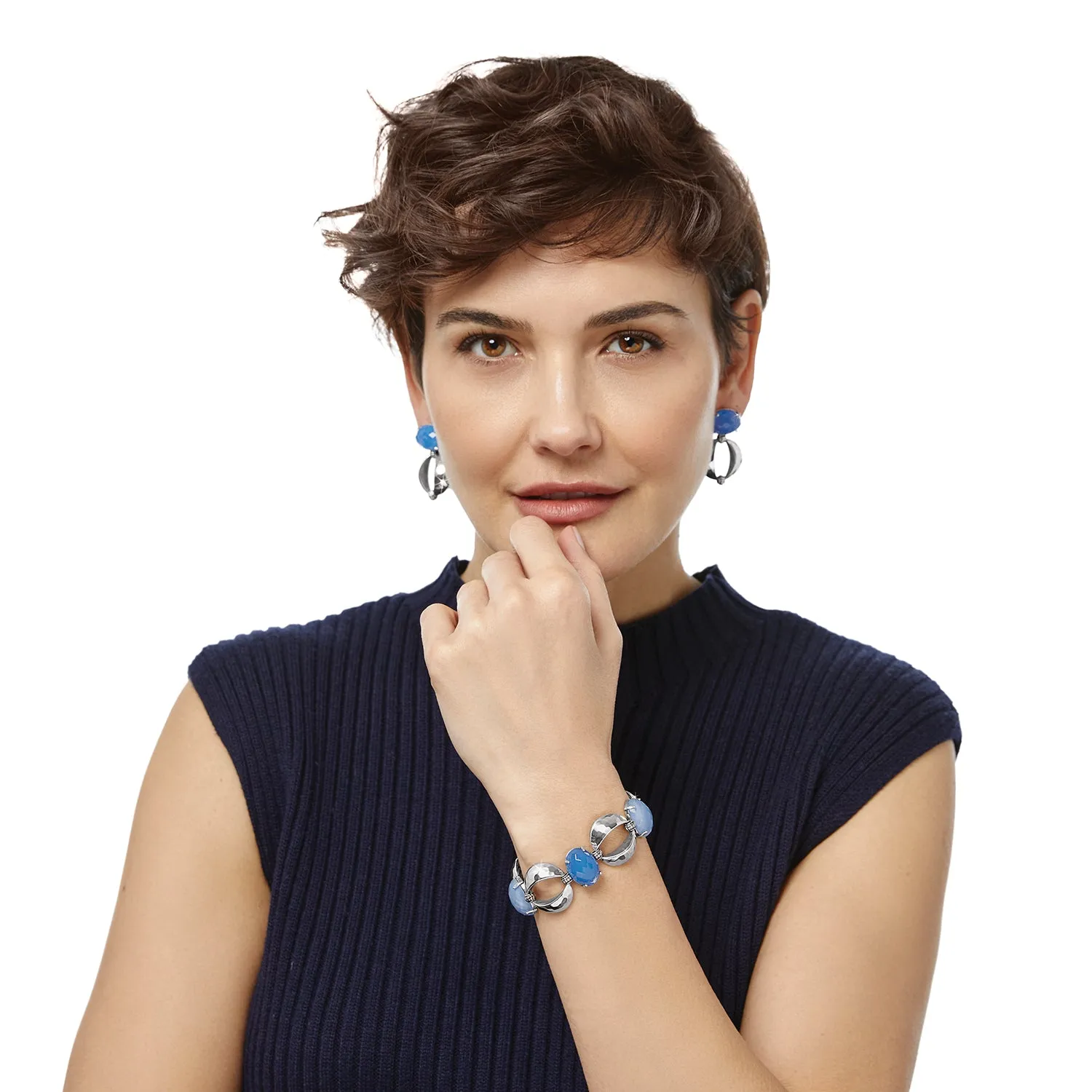 Blue Moon Link Bracelet - JF0036