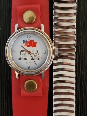 BOCTOK USSR Watch Bush & Gorbachev Wristwatch - The Helsinki Summit 1990