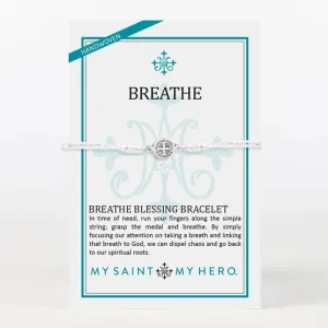 Breathe Blessing Bracelet, Metallic Silver / Silver