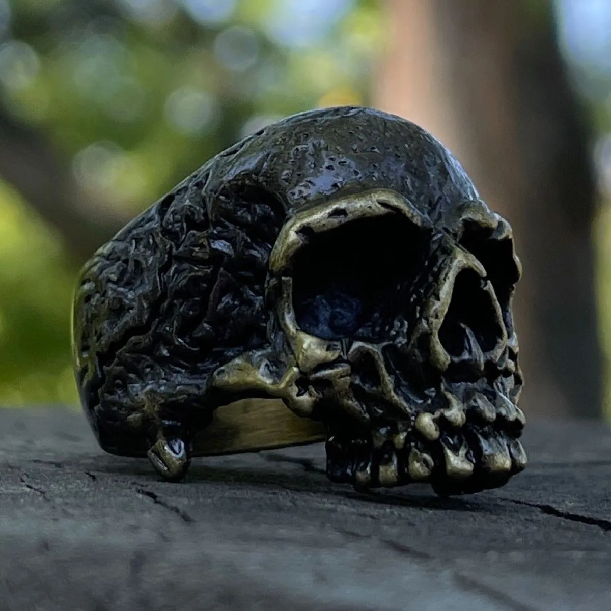 Bronze Warrior - Skull Ring (#684)