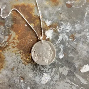 Buffalo Nickel Chief Necklace