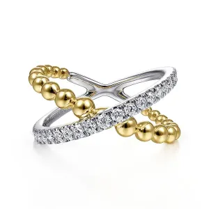 Bujukan Diamond Criss Cross Ring