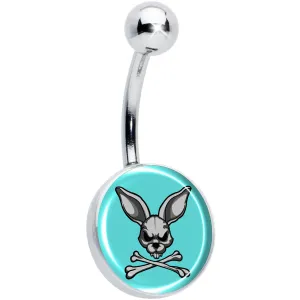 Bunny and Crossbones Belly Ring