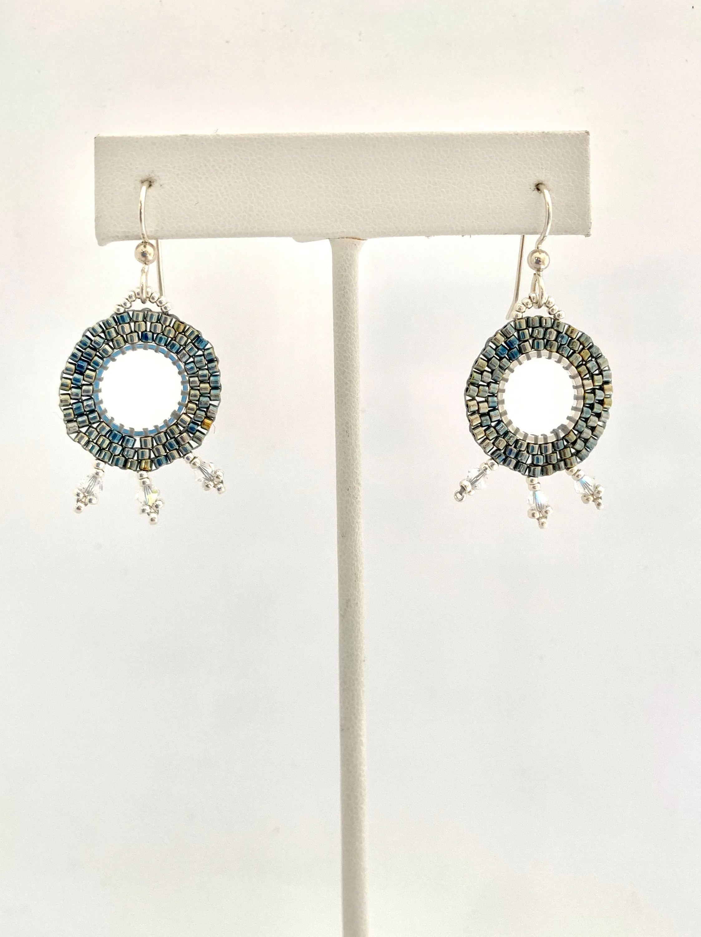 Burst Medallion Earrings