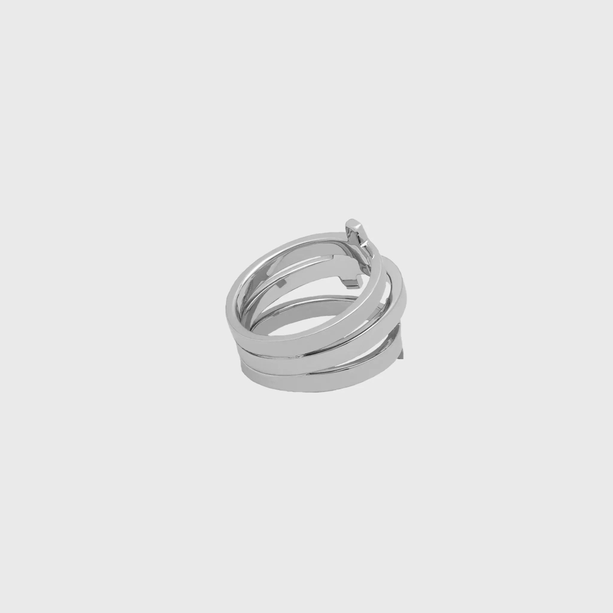 CA 18 Karat "Trinity Cross" 18 Karat White Gold Ring