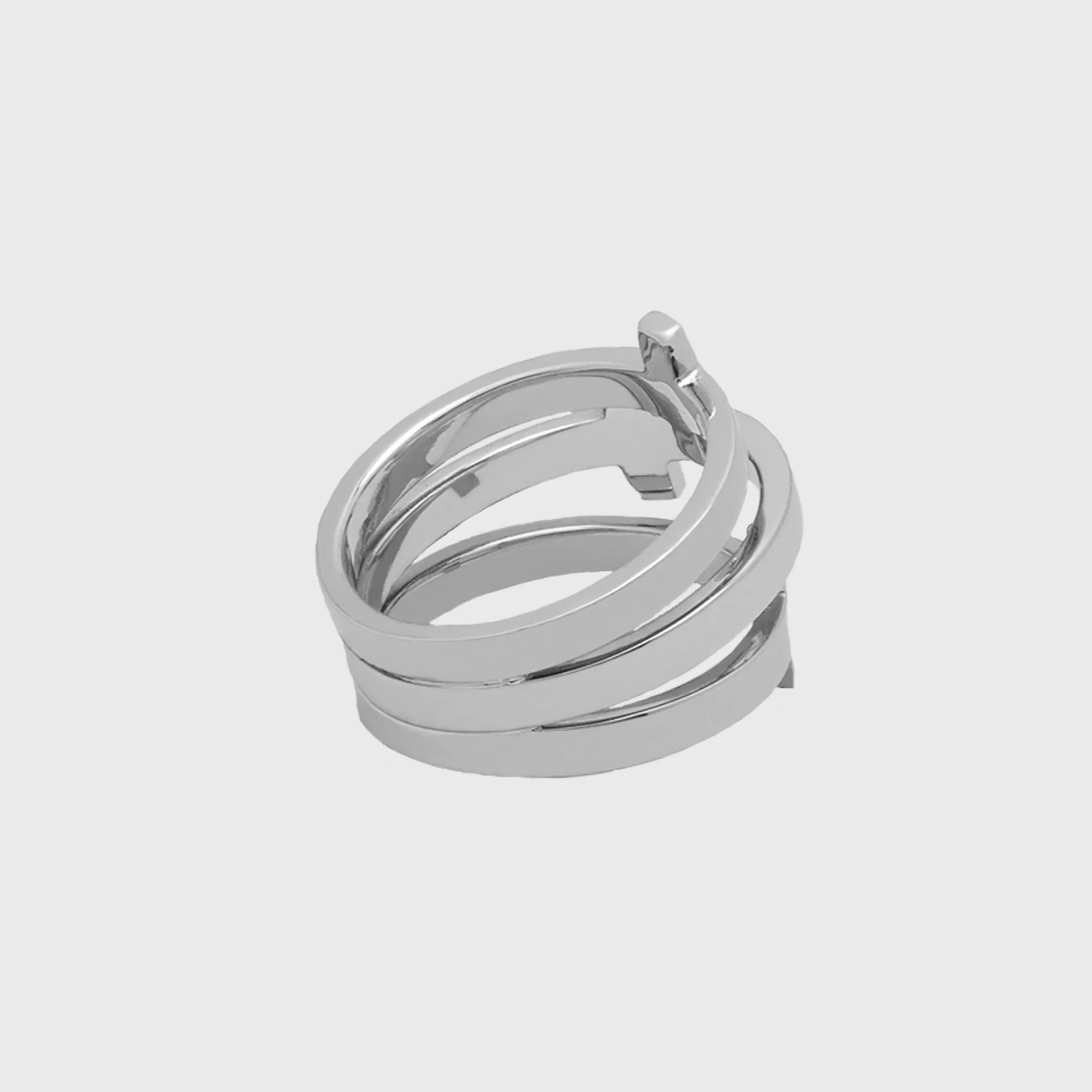 CA 18 Karat "Trinity Cross" 18 Karat White Gold Ring
