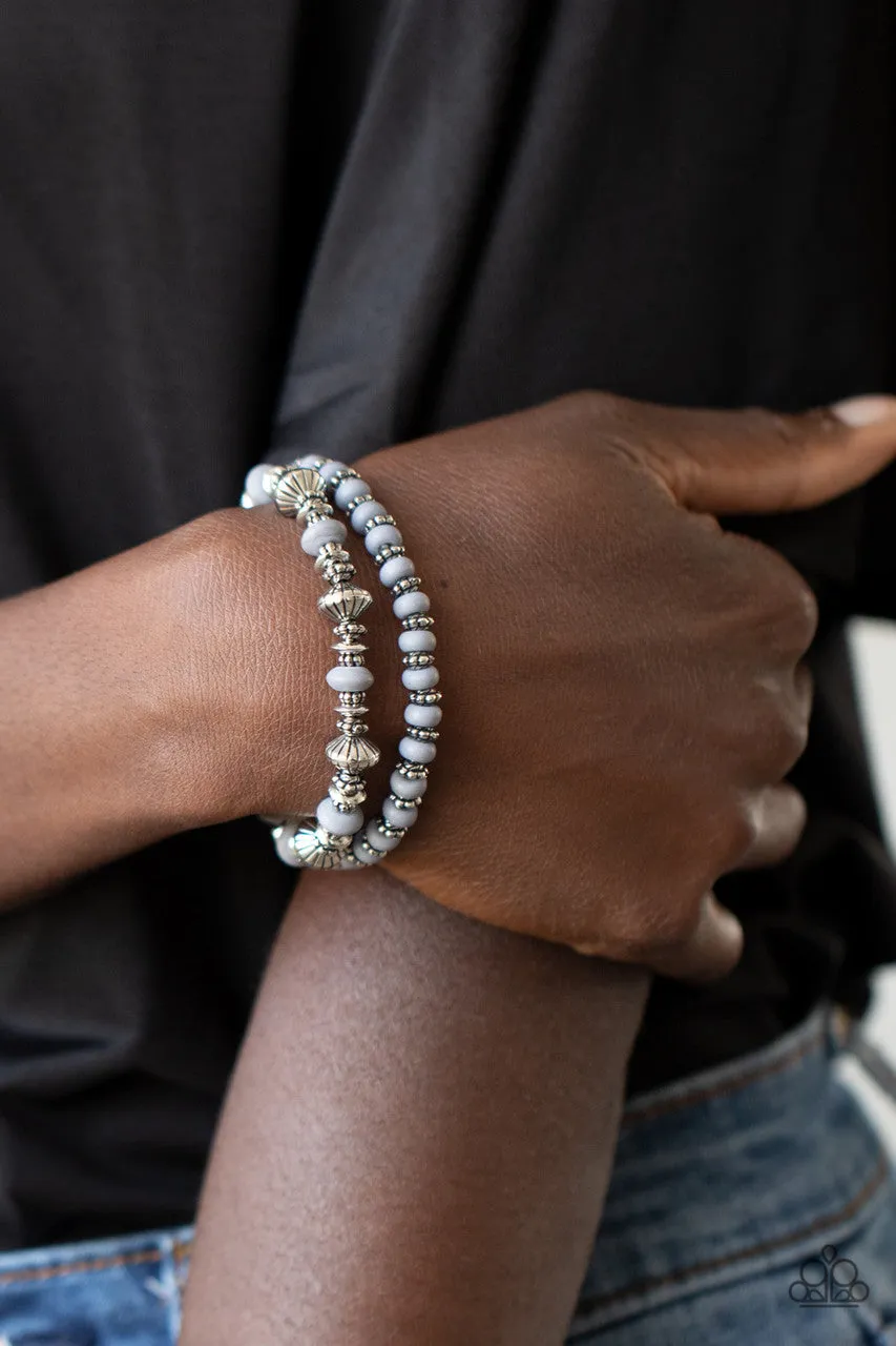 Cactus Quest Silver Paparazzi Bracelet