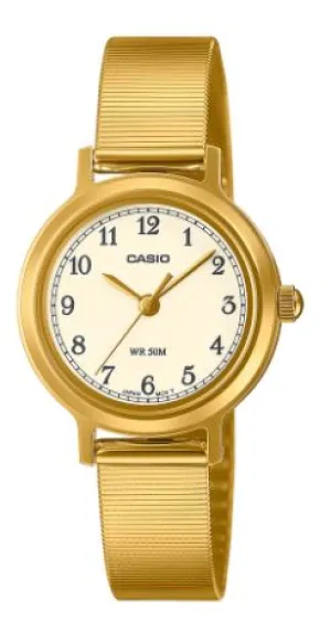 Casio Analogue Retro Bracelet Watch Gold LTPB170G-9B
