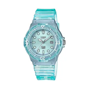 Casio Ladies Ana Transparent Blue Resin Watch