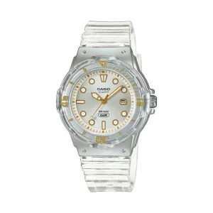 Casio Ladies Ana Transparent White Resin Watch
