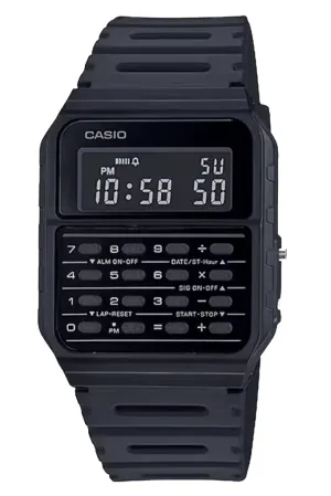 CASIO VINTAGE CA53WF-1B CASIO CALCULATOR WATCH - BLACK