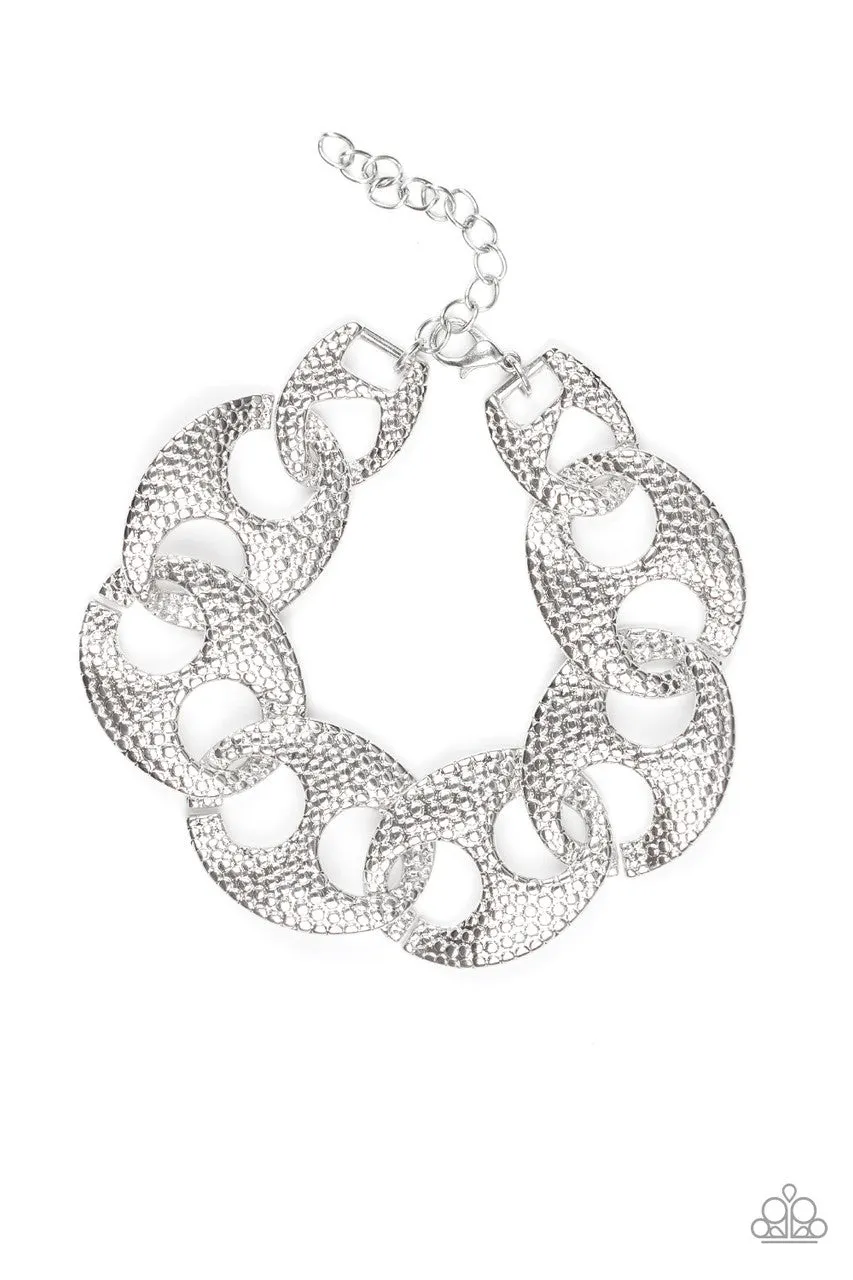 Casual Connoisseur Silver Paparazzi Bracelet