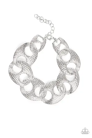 Casual Connoisseur Silver Paparazzi Bracelet