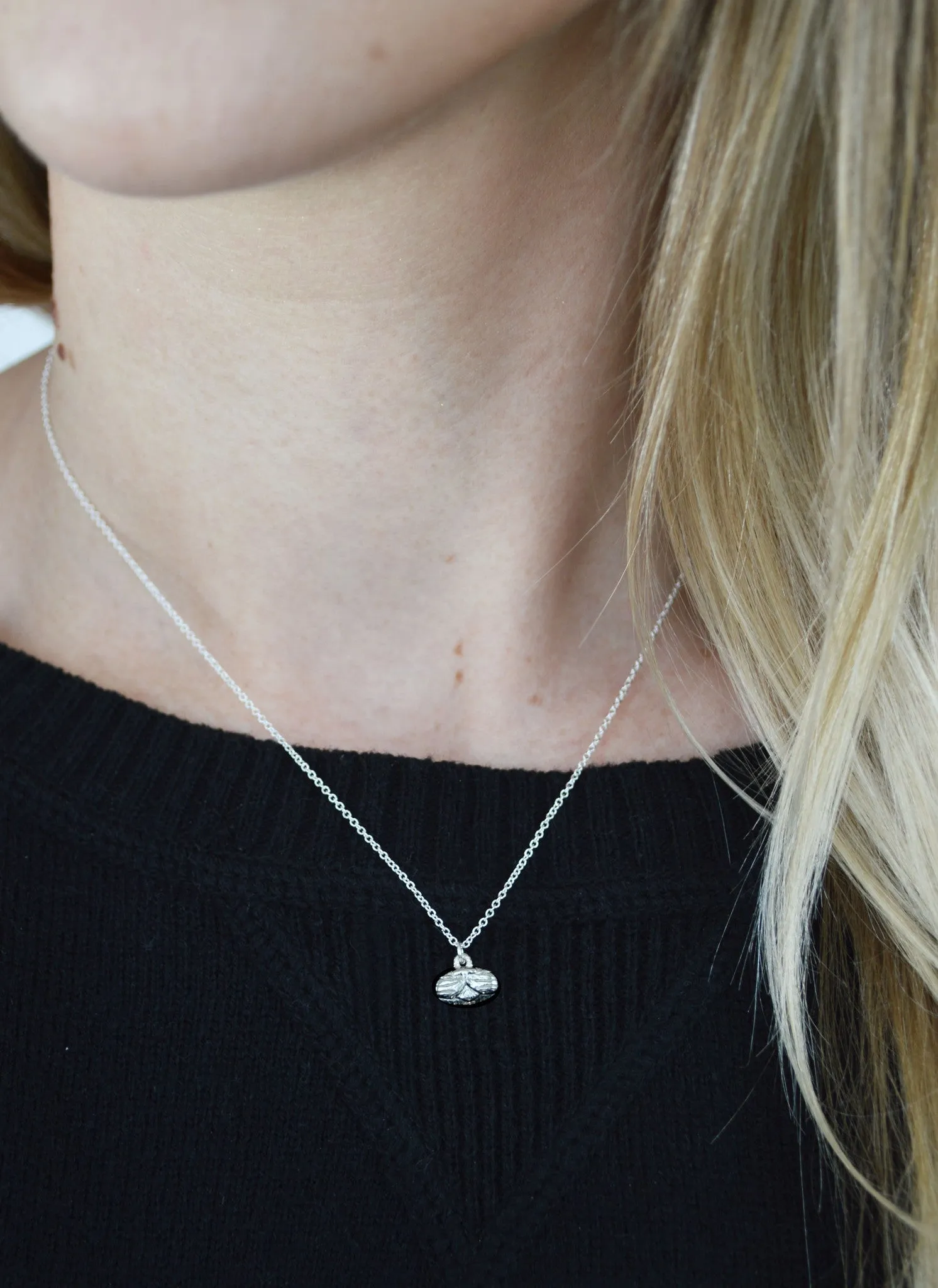 Cat Necklace, Sterling Silver