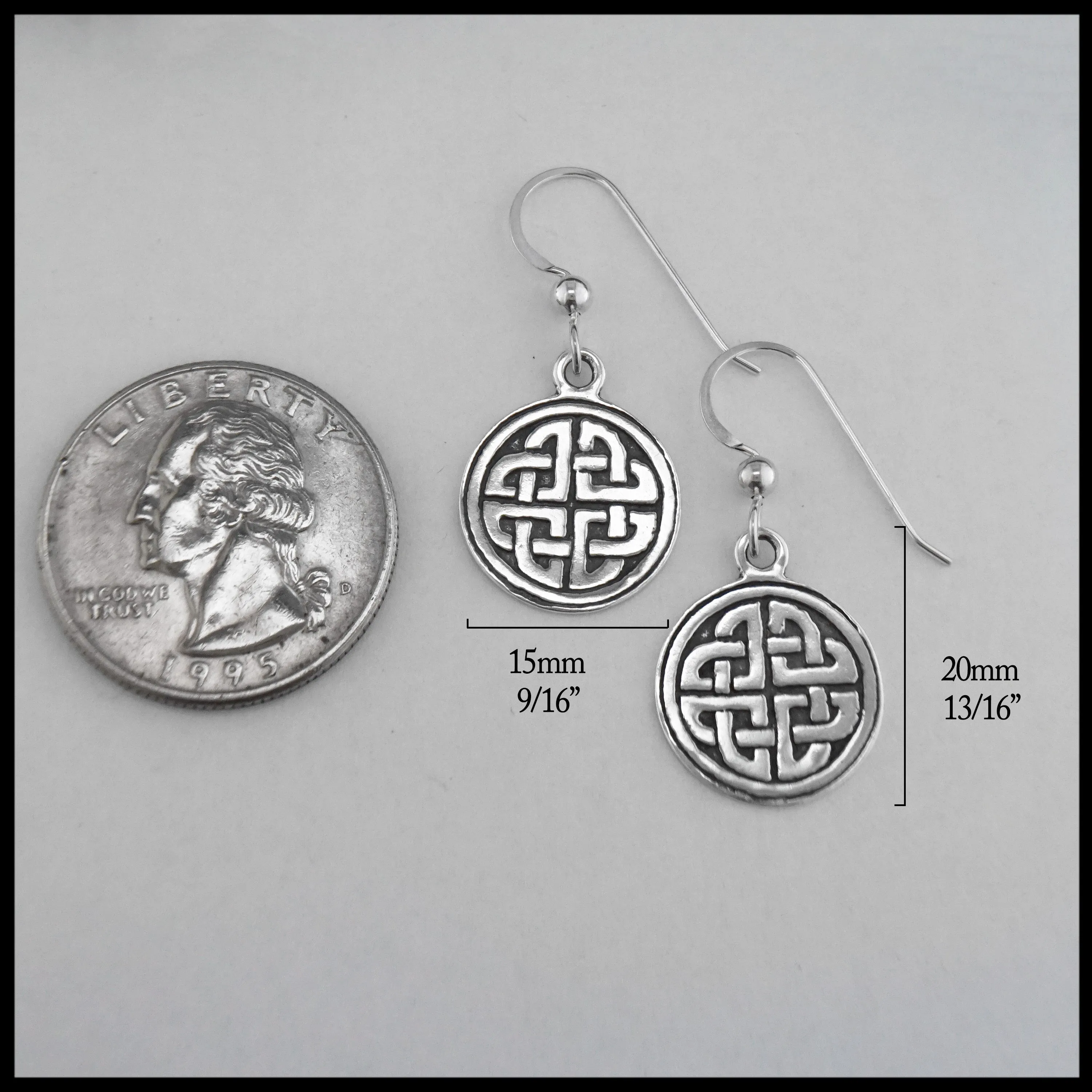 Celtic Circular Knot Earrings