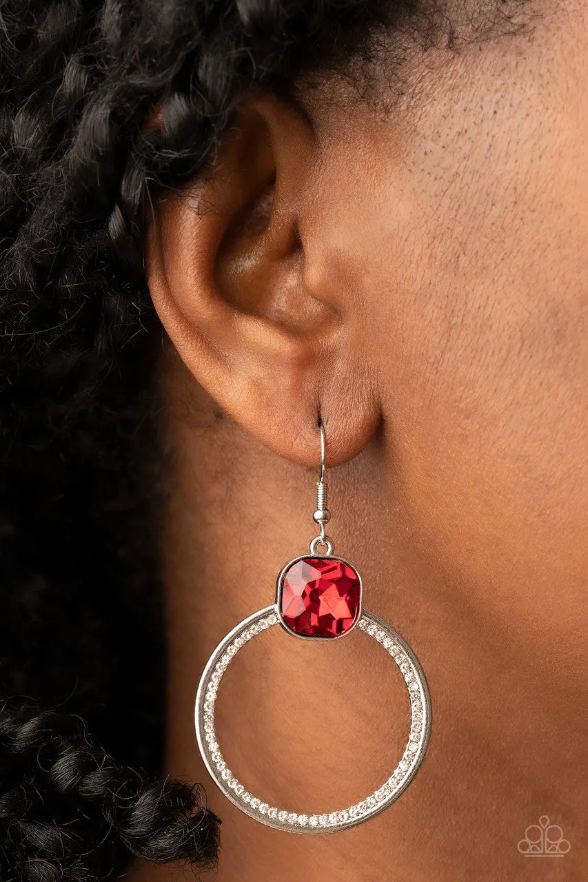Cheers to Happily Ever After Red Paparazzi Earrings