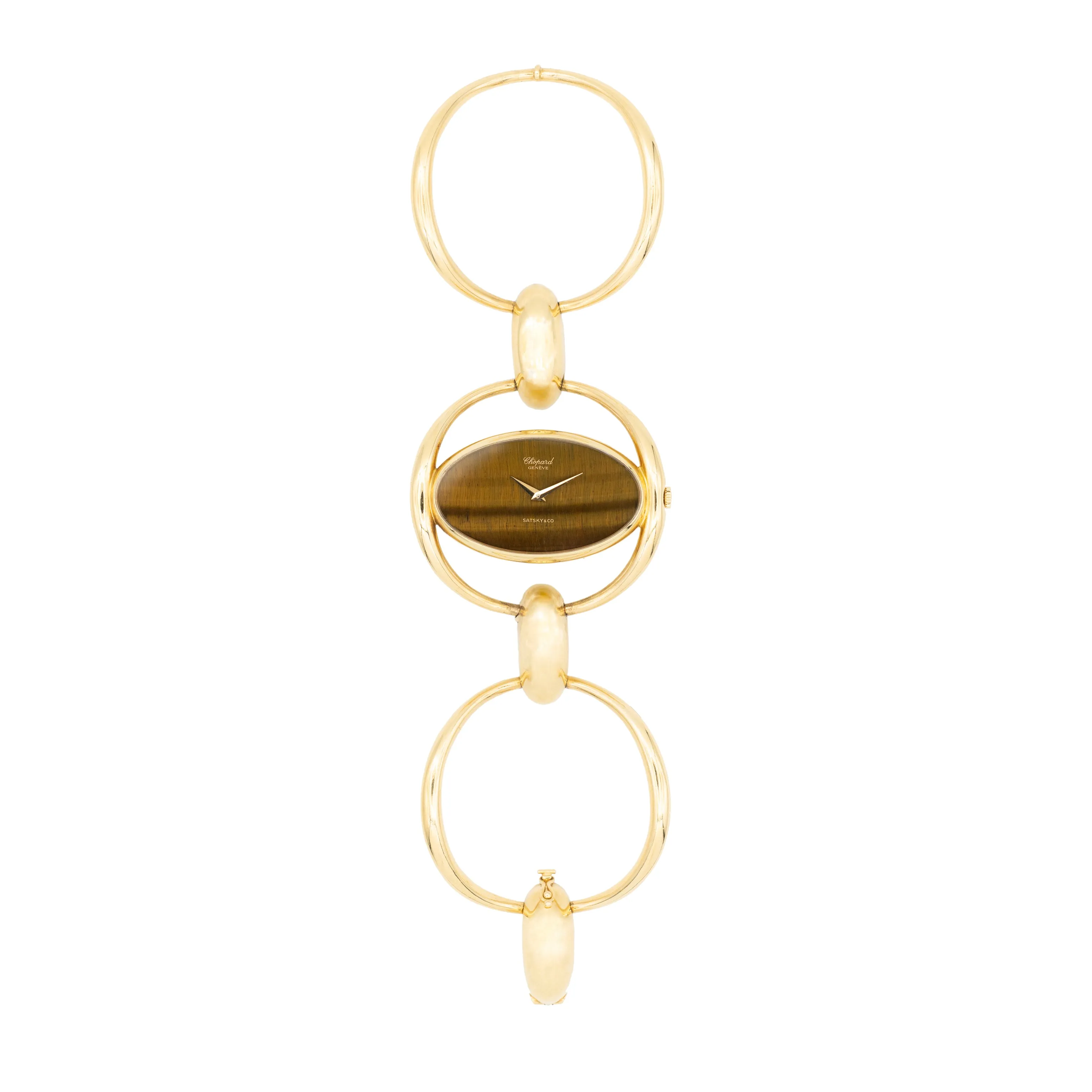 CHOPARD GOLD WATCH TIGERS EYE 50391