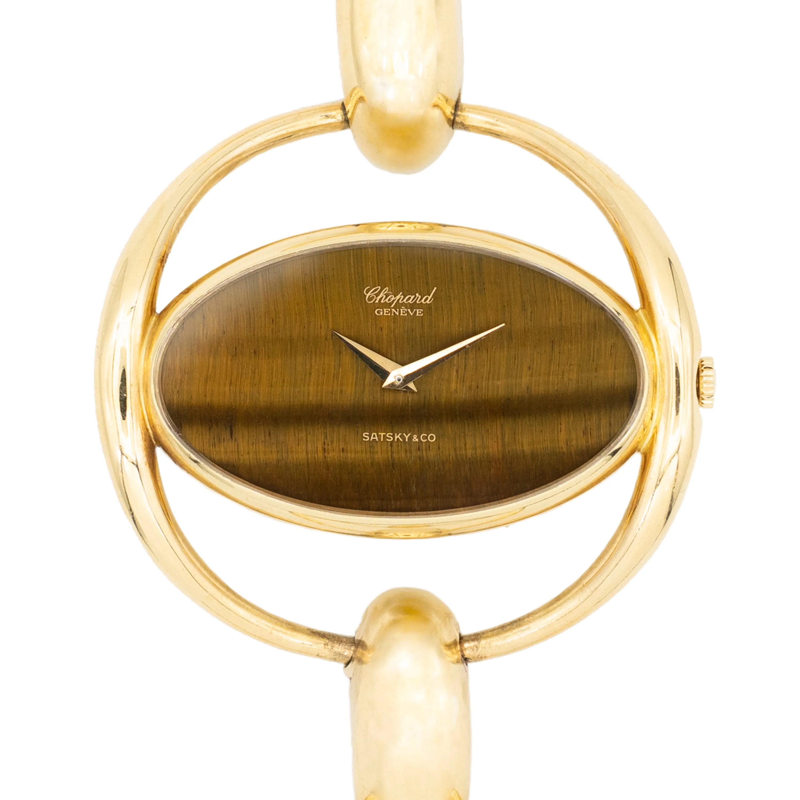 CHOPARD GOLD WATCH TIGERS EYE 50391