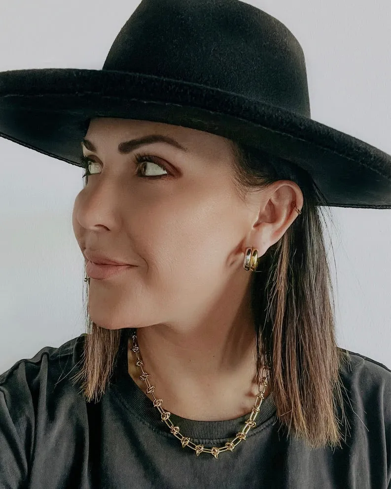 Chrishelle Gold Knot Chain Necklace