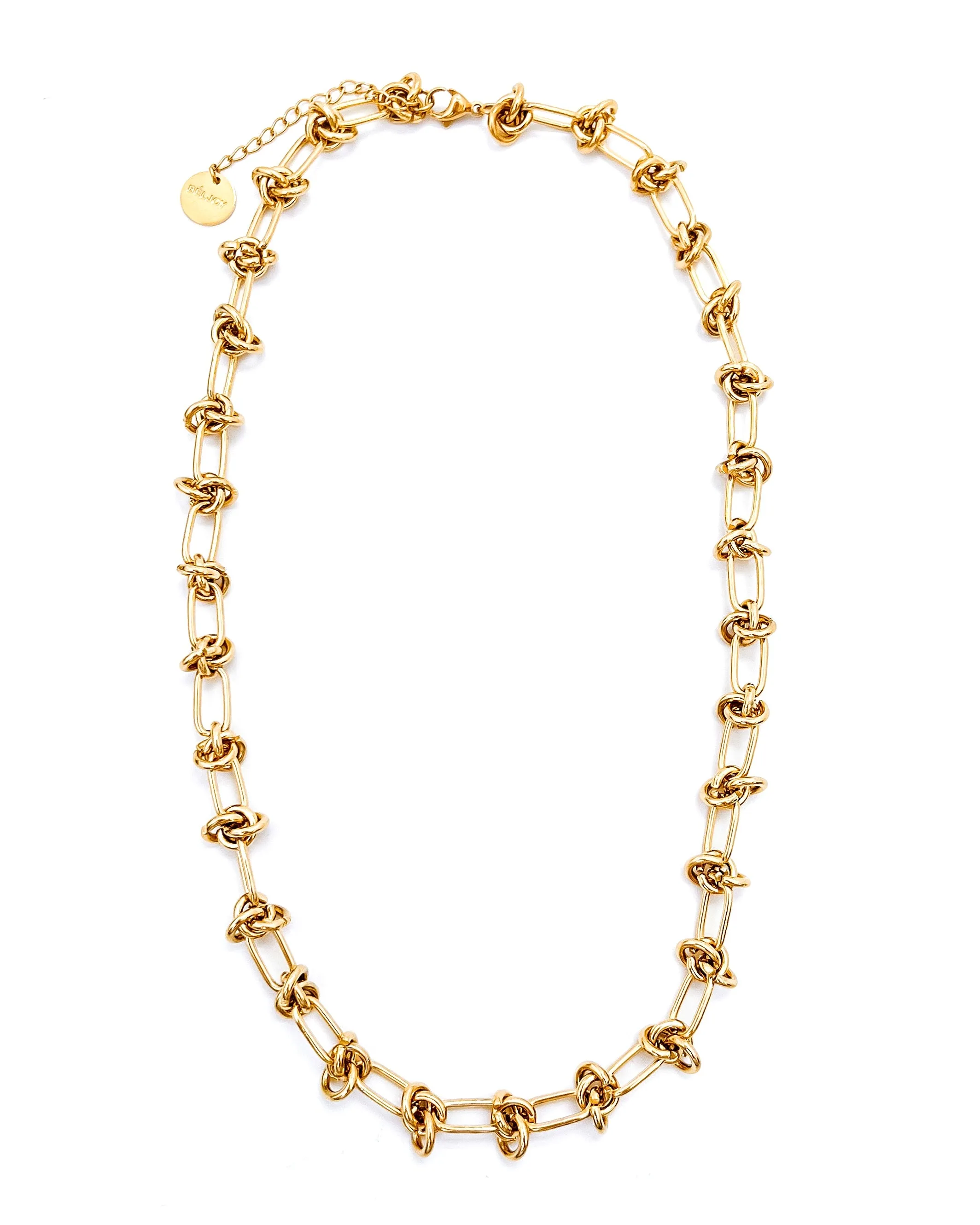 Chrishelle Gold Knot Chain Necklace